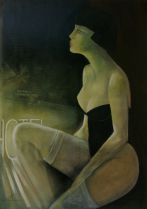 BAGATELLE. Huile 116x81cm