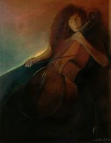 VIOLONCELLE. Huile116x89cm