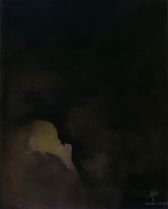 SOUPIR. Huile81x65cm.