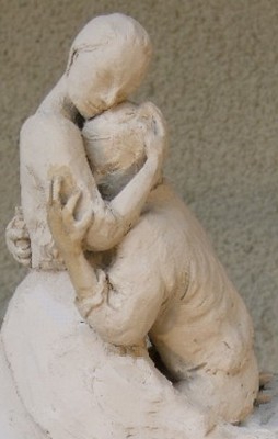 Duo, terre cuite 30cm