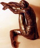 Allegretto.Etude terre cuite 30x20x15cm.