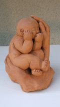 Adagio.Etude Terre cuite.30x25x25cm.